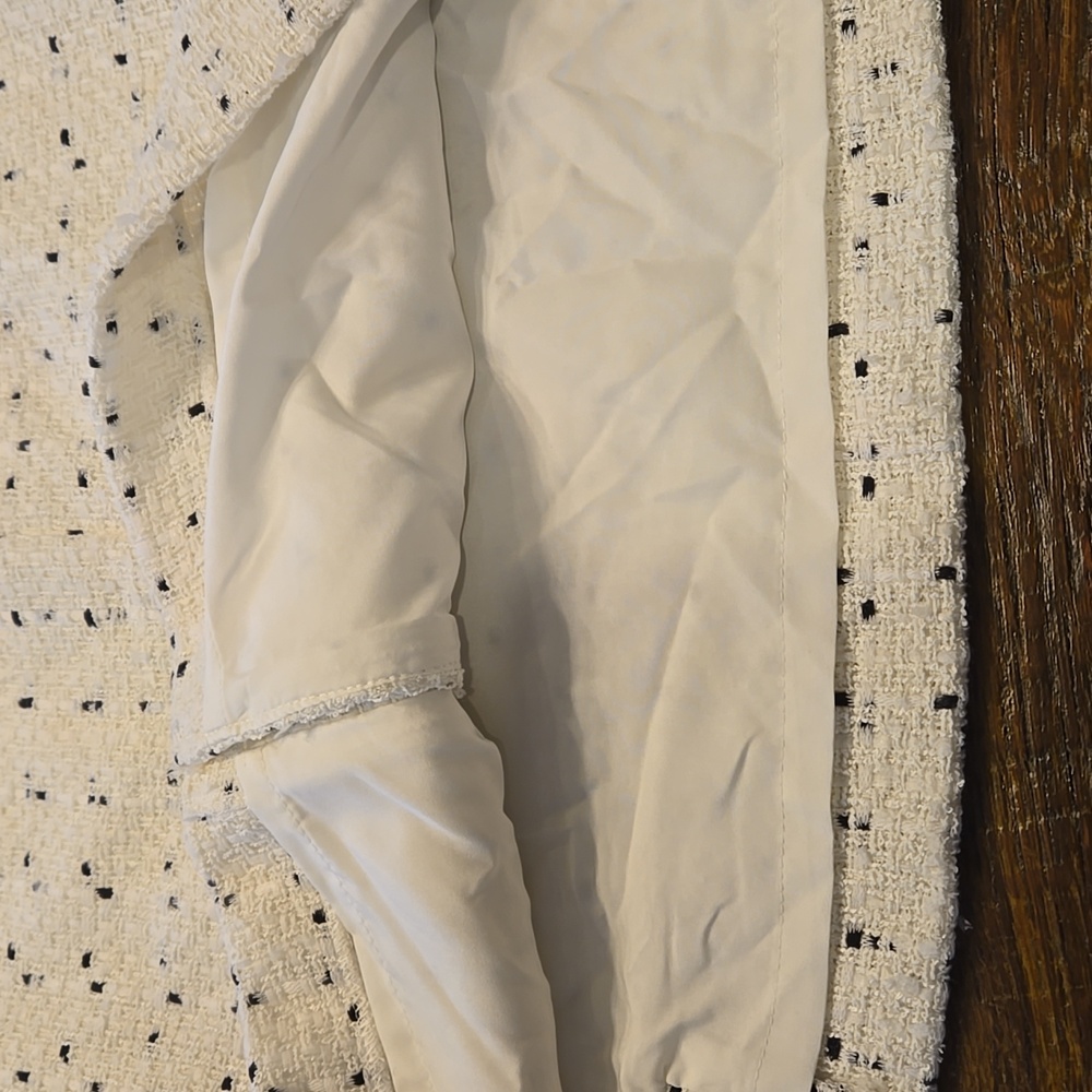 Ann Taylor size 12 Cream & Black Dotted Jacket & Skirt Suit NWT - Picture 10 of 10